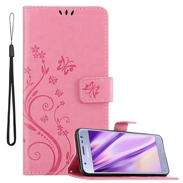 Samsung Galaxy J3 2017 Plånboksfodral Skal (Rosa)