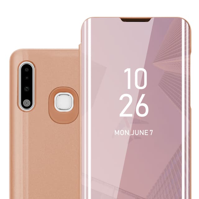 Samsung Galaxy A70e Plånboksfodral Skal (Rosa)
