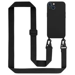 Suojakuori iPhone 13 Kotelo Ketju (Musta)