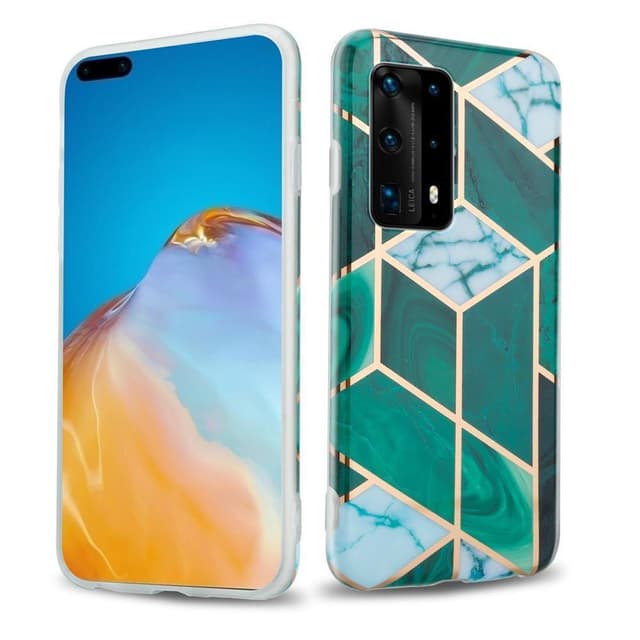 Huawei P40 Pungetui Cover Case (Grøn)