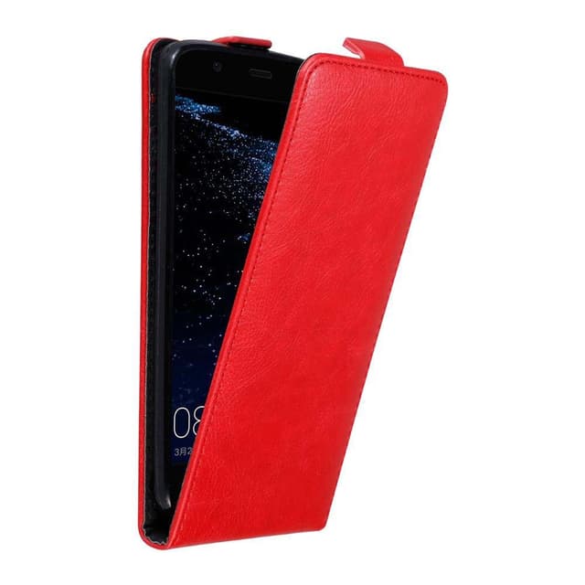 Huawei P10 LITE Pungetui Flip Cover (Rød)
