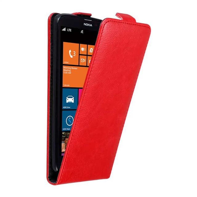 Nokia Lumia 1320 Suojakuori Lompakkokotelo (Punainen)