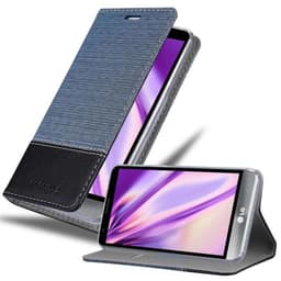 LG STYLUS 3 Plånboksfodral Skal (Blå)