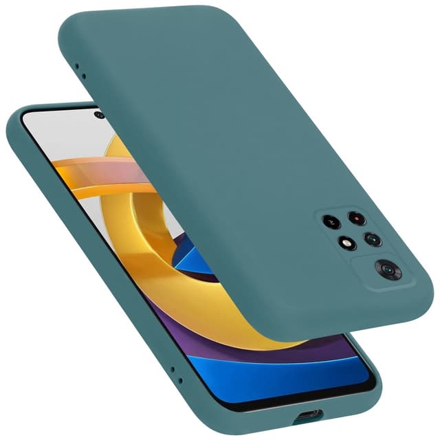 Xiaomi POCO M4 PRO 5G silikondeksel case (grønn)