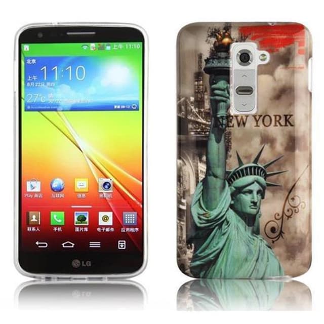 LG G2 Etui Case Cover (Brun)