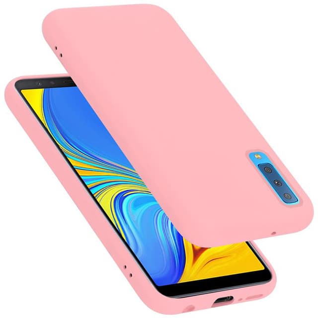 Samsung Galaxy A7 2018 Skal Fodral Case (Rosa)