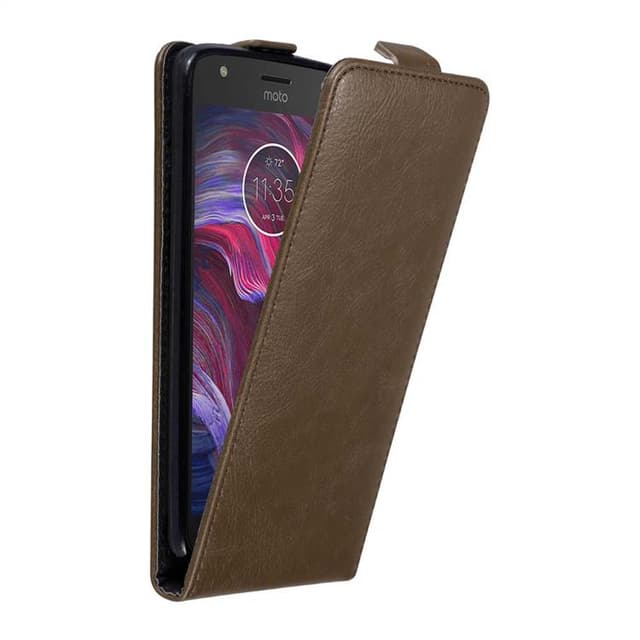 Motorola MOTO X4 Pungetui Flip Cover (Brun)