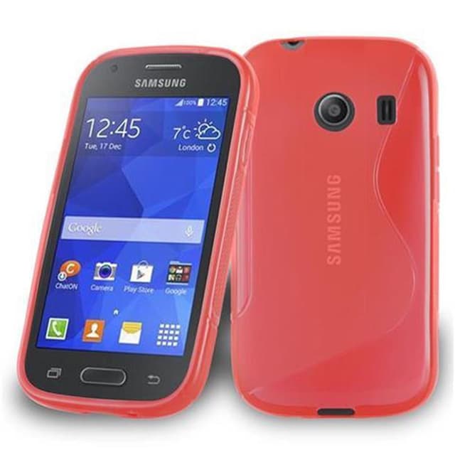 Samsung Galaxy ACE STYLE Skal Fodral Case (Röd)