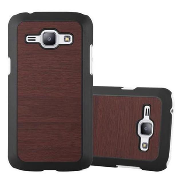 Samsung Galaxy J1 2015 Skal Fodral Case (Brun)