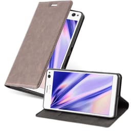 Sony Xperia C4 lommebokdeksel case (brun)