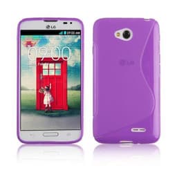 LG L70 (1. SIM) Etui Case Cover (Lilla)