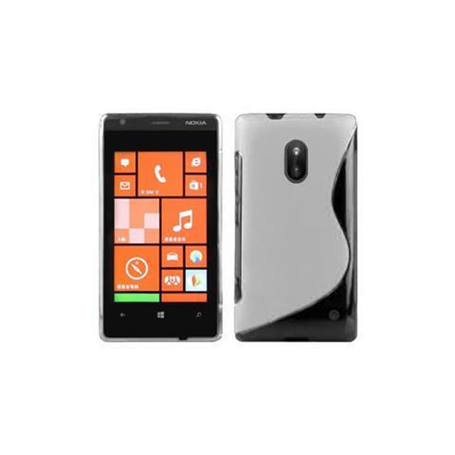 Nokia Lumia 620 silikondeksel case (gjennomsiktig)