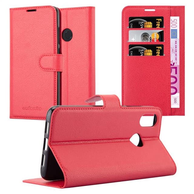 Xiaomi Mi 8 Plånboksfodral Skal (Röd)