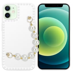 iPhone 12 MINI Suojakuori Suojakotelo (Valkoinen)