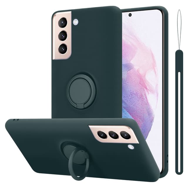 Deksel Samsung Galaxy S22 PLUS Ring Case (grønn)