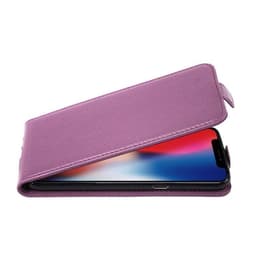 iPhone X / XS Suojakuori Lompakkokotelo (Violetti)
