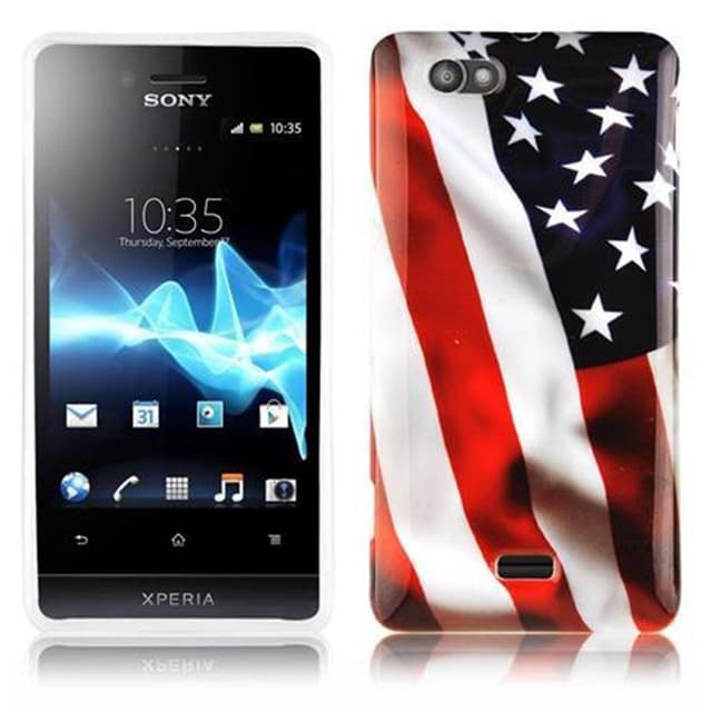 Sony Xperia M Skal Fodral Case (Röd)