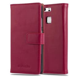 Huawei P9 lommebokdeksel etui (rød)