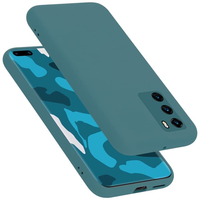 Huawei P40 Cover Etui Case (Grøn)