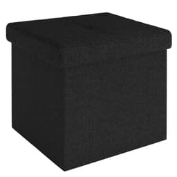 Sammenleggbar Krakk 38x38x38 cm Fotstøtte (svart)