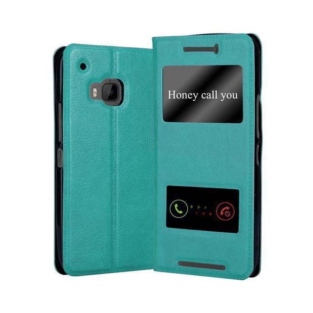Lompakkokotelo HTC ONE M9 Case (Turkoosi)