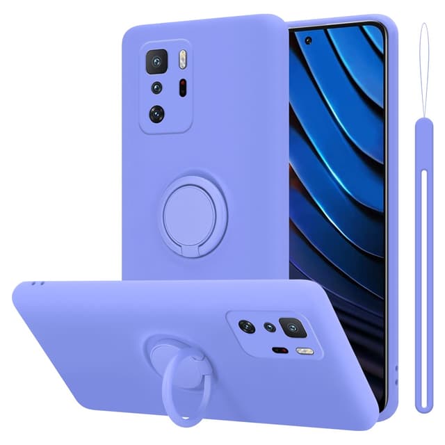 Deksel Xiaomi POCO X3 GT Ring Case (lilla)