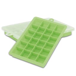 2x Isterningformar Iskubs låda Iskubbrickor Set (Grön)