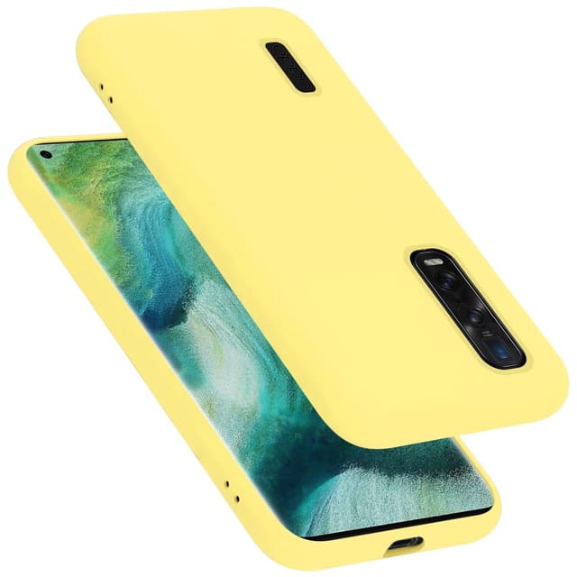 Oppo FIND X2 PRO Skal Fodral Case (Gul)