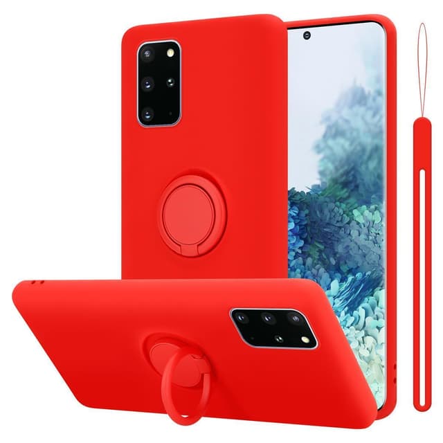 Deksel Samsung Galaxy S20 PLUS Ring Case (rød)