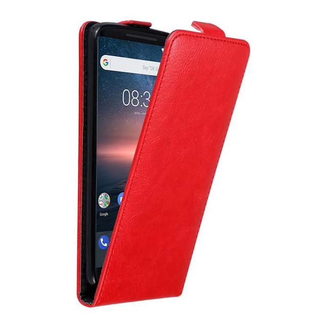 Nokia 8 Sirocco Suojakuori Lompakkokotelo (Punainen)
