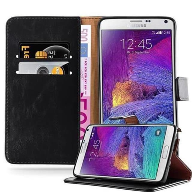 Samsung Galaxy NOTE 4 Plånboksfodral Skal (Svart)