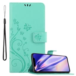 iPhone 13 PRO MAX Suojakuori Lompakkokotelo (Turkoosi)