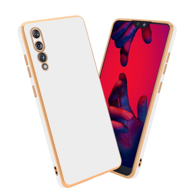 CADORABO - Custodia Compatibile Con Samsung Galaxy A6 2018 In Viola - Rosso - Coperchio Protettivo Bicolore In Vetro Temperato E Silicone Tpu