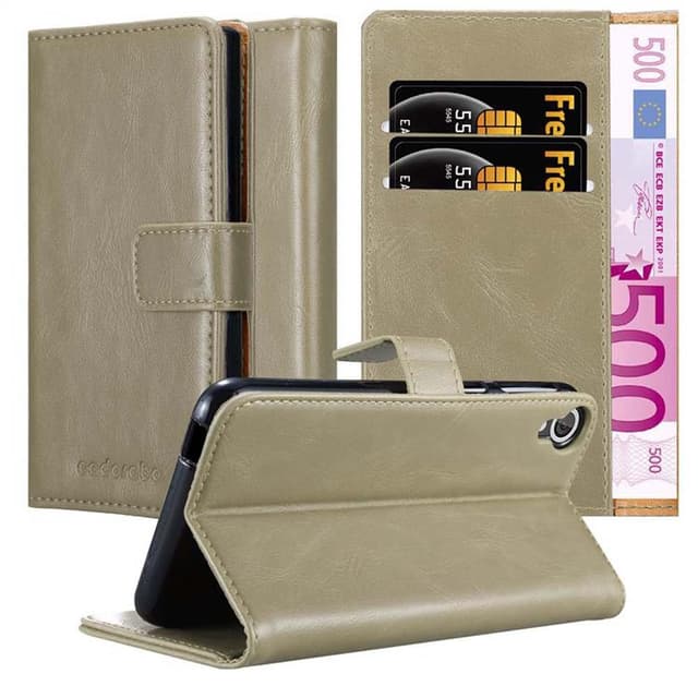 Cover HTC Desire 820 Etui Case (Brun)