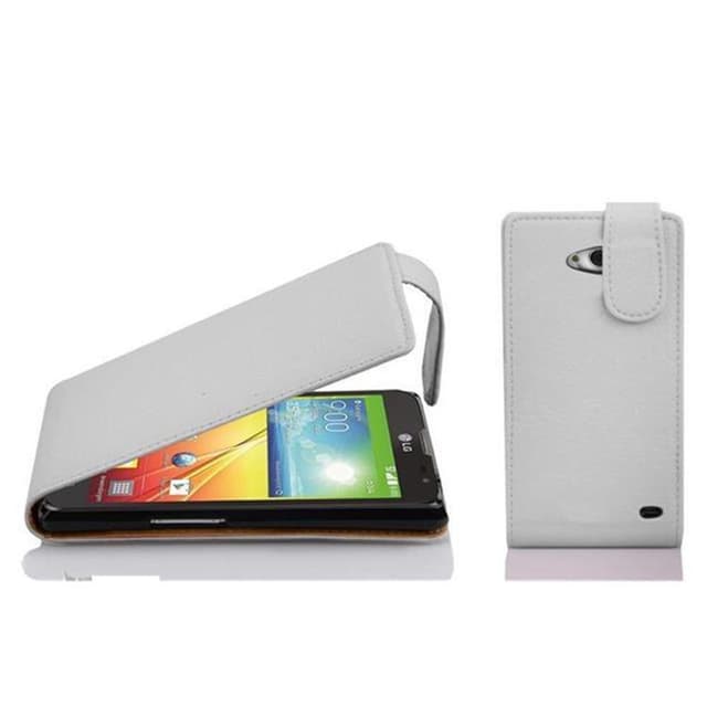 LG L70 (1. SIM) Pungetui Flip Cover (Hvid)