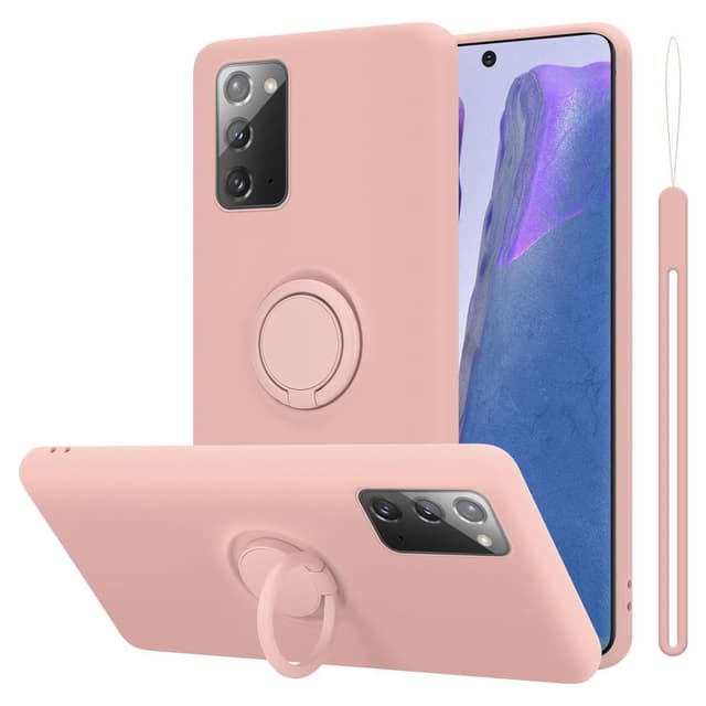 Deksel Samsung Galaxy NOTE 20 Ring Case (rosa)