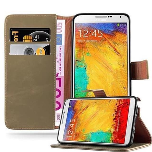 Cover Samsung Galaxy NOTE 3 Etui Case (Brun)