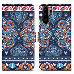 Huawei P30 PRO Suojakuori Lompakkokotelo (Sininen)