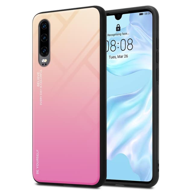 Huawei P30 Skal Fodral Case (Svart)