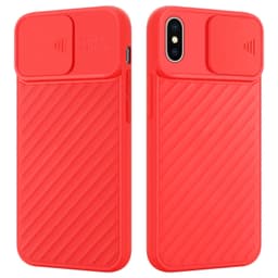 iPhone XS MAX silikondeksel case (rød)