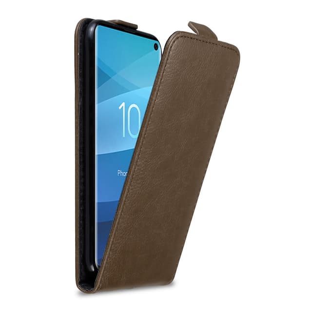 Samsung Galaxy S10 4G Flipfodral Skal (Brun)