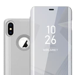 iPhone X / XS Plånboksfodral Skal (Silver)
