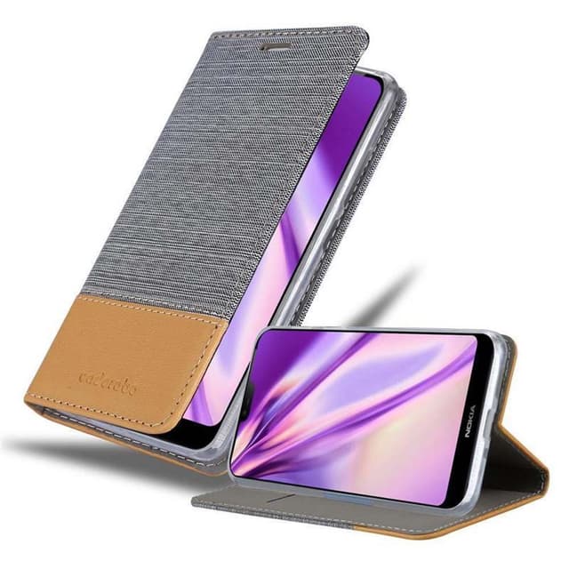 Nokia 7.1 Pungetui Cover Case (Grå)