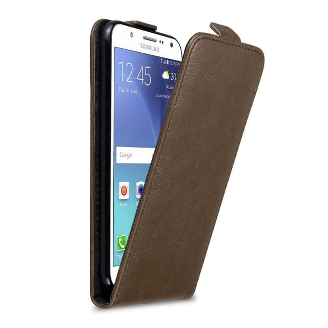Samsung Galaxy J7 2015 Flipfodral Skal (Brun)