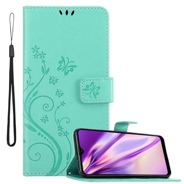 Samsung Galaxy A20s Plånboksfodral Skal (Turkos)