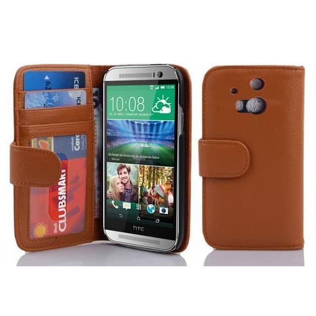 HTC ONE M8 Suojakuori Kotelo (Ruskea)