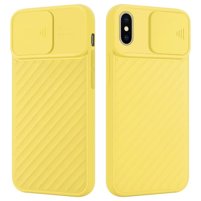 iPhone XS MAX silikondeksel case (gul)