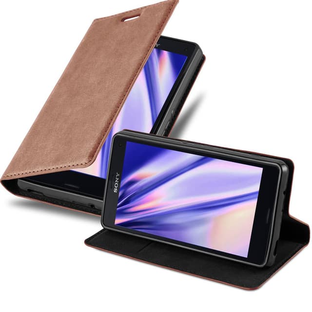 Sony Xperia Z3 COMPACT Cover Etui Case (Brun)