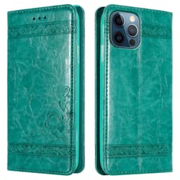 iPhone 12 PRO MAX Plånboksfodral Skal (Turkos)