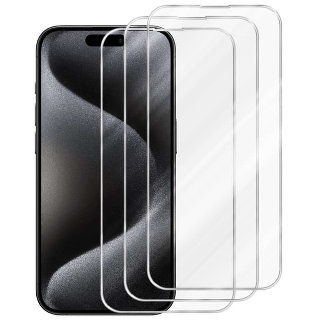 iPhone 15 PRO MAX 3x Skyddsglas Skyddsfilm Skärmskydd